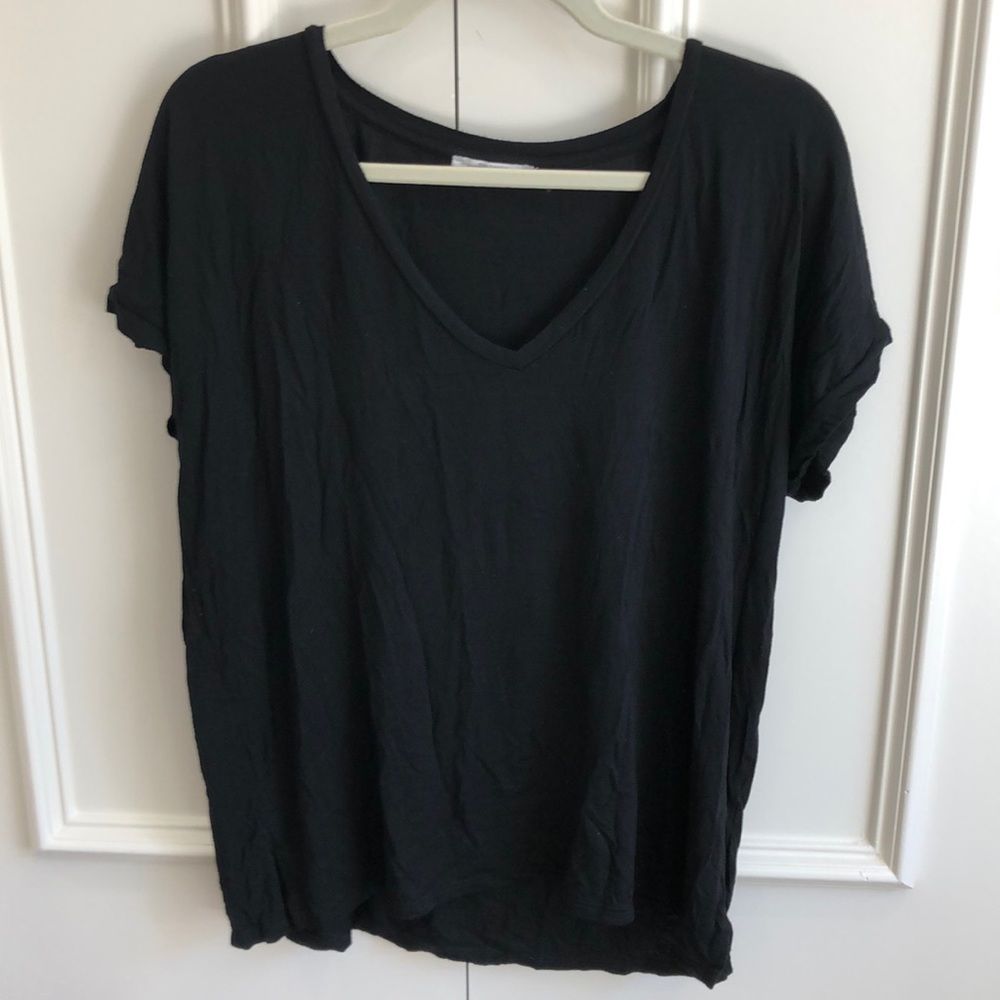 Zara black v neck T-shirt
